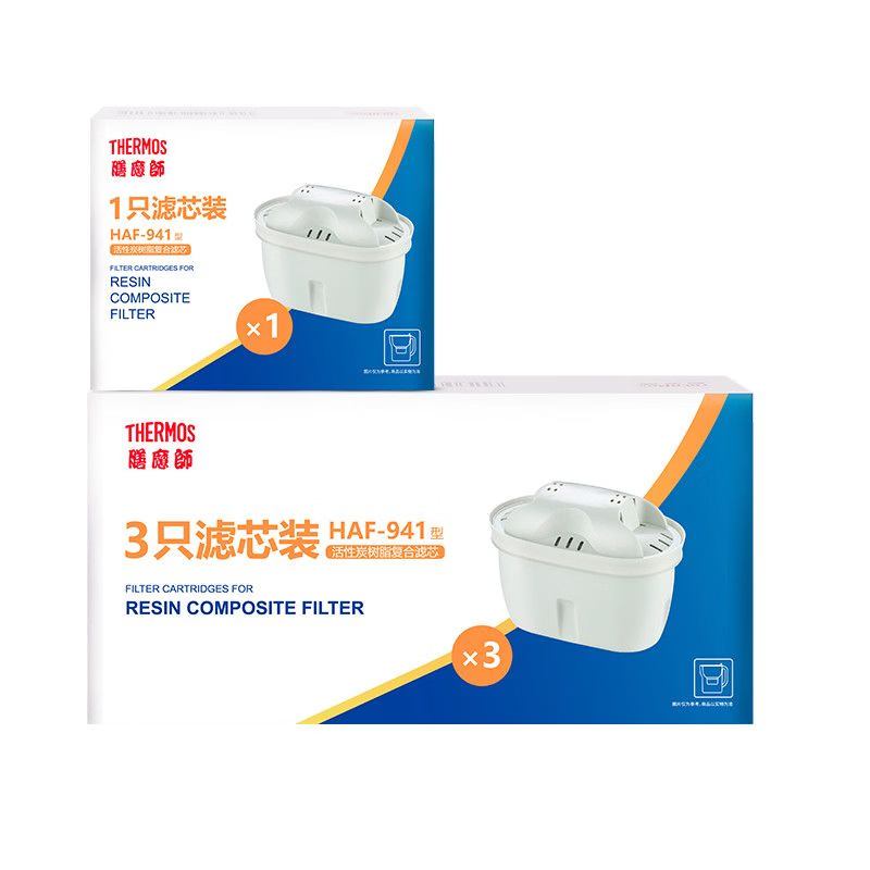 膳魔师滤芯升级款 家用过滤器 家用滤水壶 净水壶 滤水壶 净水器  4只装