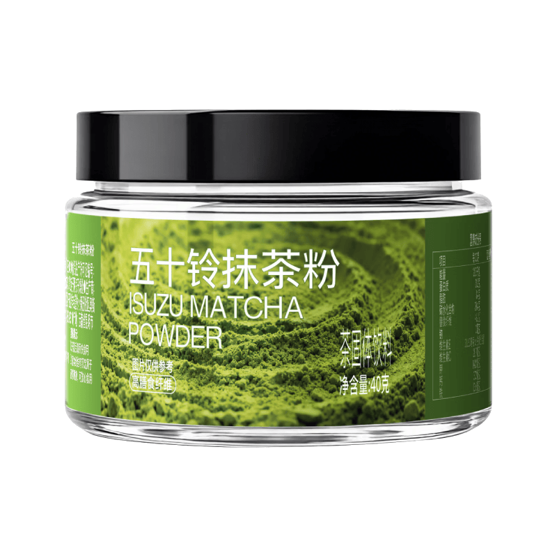 花田萃抹茶粉代餐即食饱腹高膳食纤维五十铃抹茶烘焙调饮纯抹茶粉40g/罐