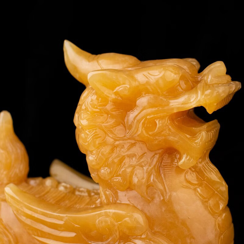 大好吉玉玉雕天然米黄玉貔貅摆件开业礼品玄关客厅装饰保平安摆放简约现代 貔貅长20厘米一对装