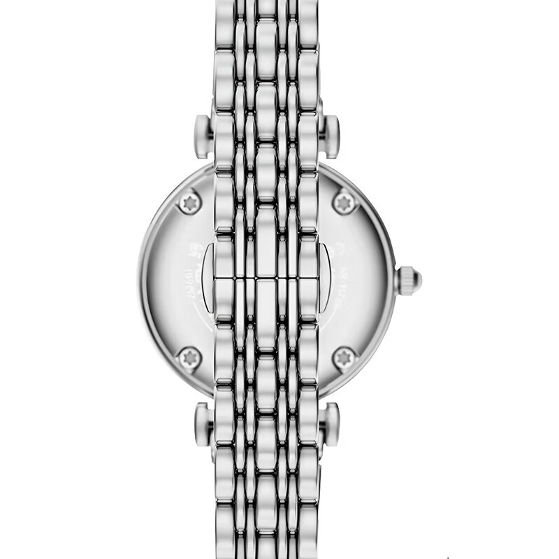 EMPORIO ARMANI 阿玛尼满天星手表女生日七夕情人节礼物送女友镶钻石英表女名表 【明星同款】白月光 AR11768