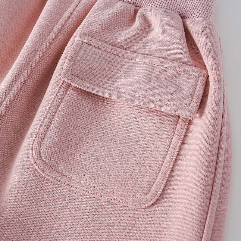 棉花堂（cottontown）【不易起球】棉花堂童装儿童长裤春秋新款裤子女童男童抗菌校园裤 麻灰 90 90/50