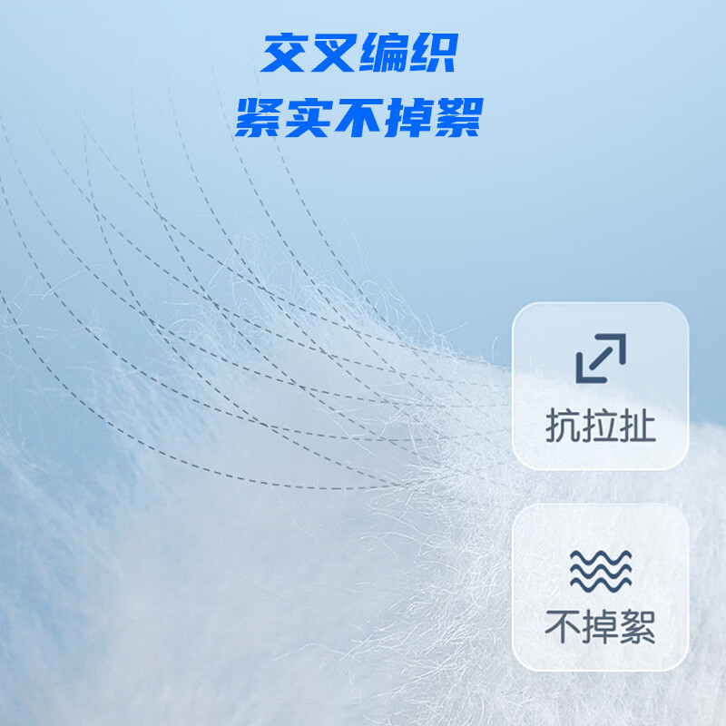 康诺迩洗脸巾便携抽取式一次性棉柔巾干湿两用洁面毛巾加厚擦脸巾 100抽*3包（珍珠纹/平纹随机发)