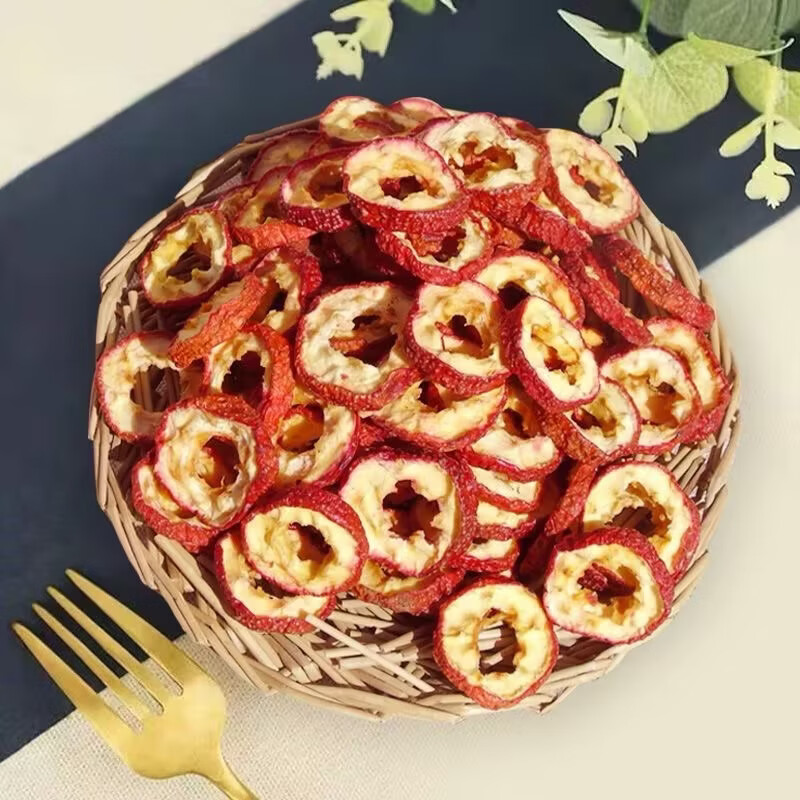 山楂干新鲜无核无籽山楂片干山楂球泡茶精选空心 2瓶*1组