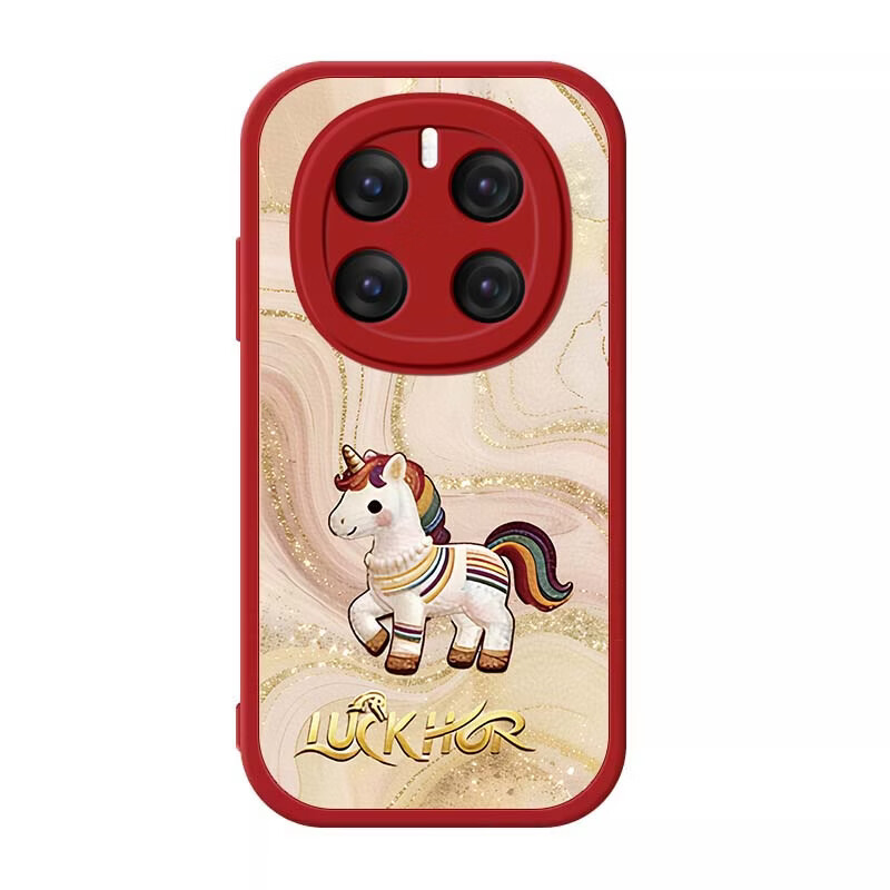 古方舟适用荣耀Magic6Pro手机壳6至臻简约复古敦煌彩绘小羊皮高档magic6RS新年款硅胶镜头全包男女外壳 荣耀Magic6至臻版【红色-敦煌萌马】