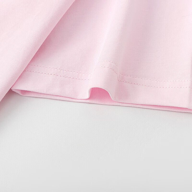 巴拉巴拉童装儿童短袖t恤长袖女童夏装中大童打底衫甜美宽松上衣 红色调00466-208225117037 120