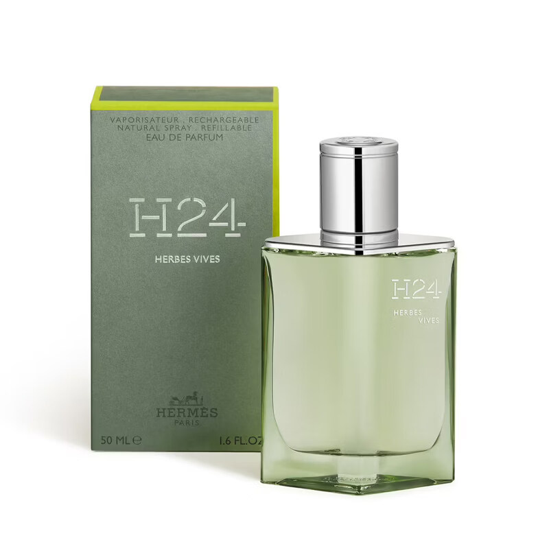 HERM'S爱马仕HERMESH24男士浓香水100mL绿叶芳香调情人节新年礼物送男友 100ML+礼盒礼袋