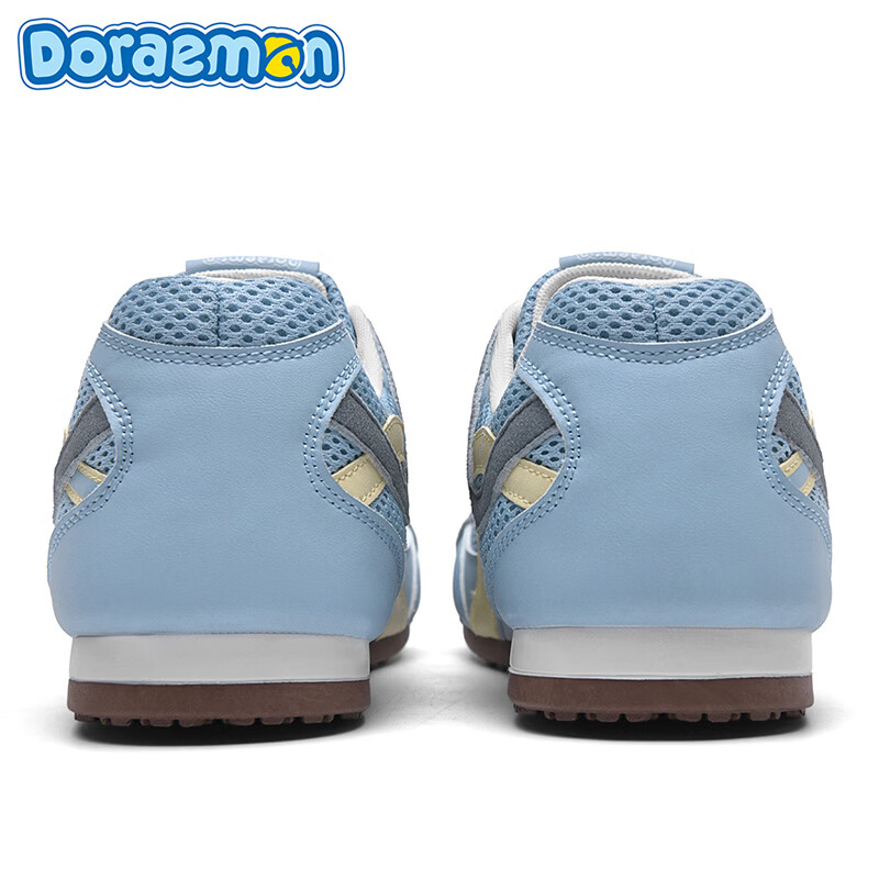 哆啦A梦德训鞋男鞋春季2026新款低帮平底板鞋网面透气轻便休闲鞋子男款 慕斯蓝 39