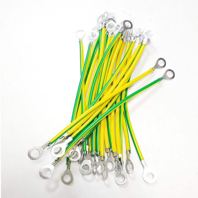 凯祥桥架接地线黄绿双色跨接线配电箱过门跨地连接线4平方光伏接地线