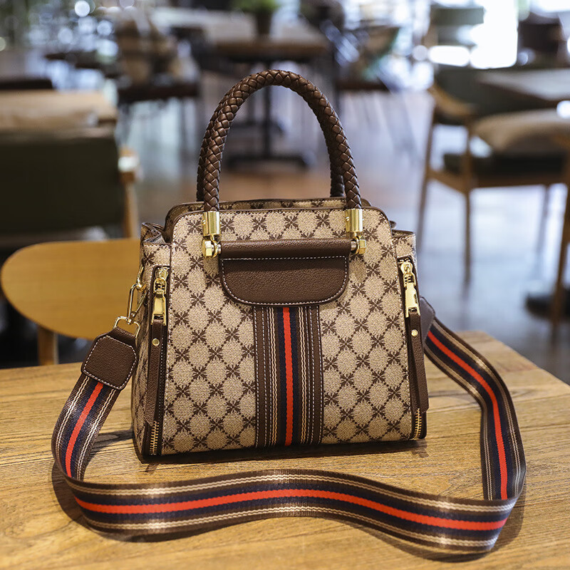 酷奇袋鼠(kuqidaishu)酷奇袋鼠包包酷奇女包手提包2024新款印花水桶包