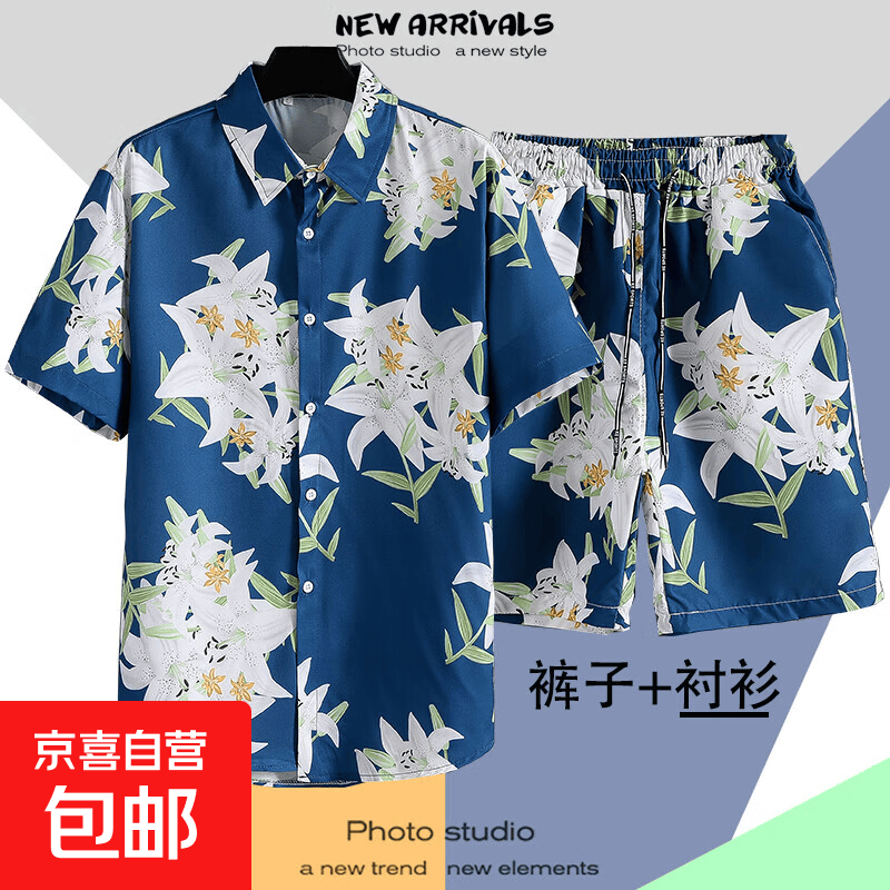 ���ڲ���������vintage�ļ����仨����insƦ˧�������¸۷纣��ɳ̲�̿���װ ����ɫ ST21���ࡾ��װ�� 4XL 37.6Ԫ