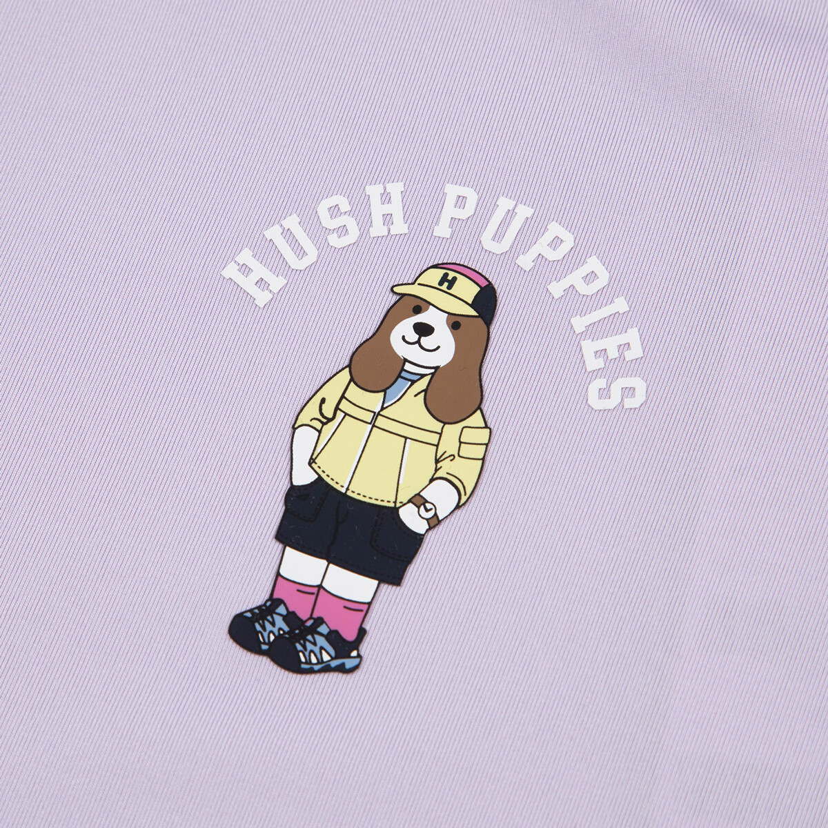 暇步士（Hush Puppies）童装儿童男女童2026春夏新款休闲活力童趣一夏舒适简约圆领衫T恤 冰兰紫 170 cm