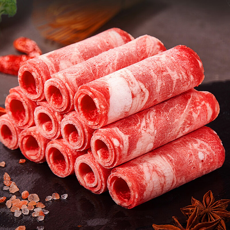 凘梦沅内蒙古羊肉卷羔羊肉卷2斤调理羊肉片火锅食材 精品羊肉片6斤（500g*6）源头直发 清真苏尼特乳羔羊
