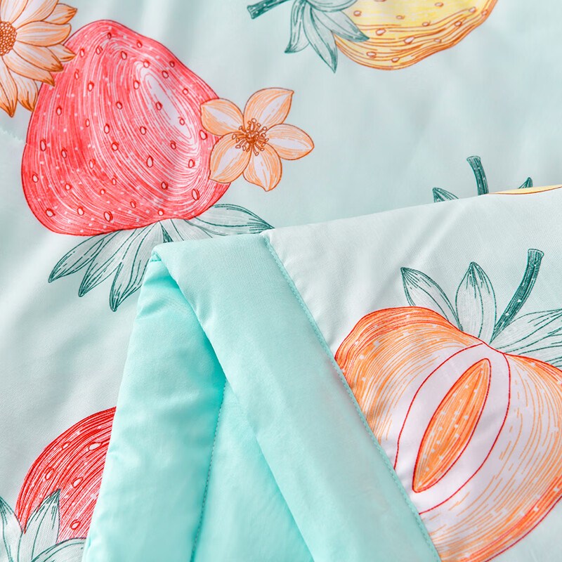 雅鹿软糯水洗棉夏被学生夏天凉被子 莓丽人生 150*200单夏被