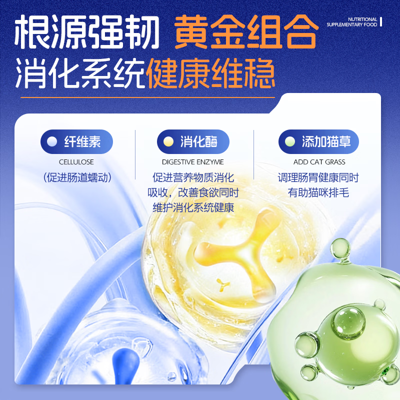 至点肠胃源动力冻干肉松粉猫用益生菌肠胃调理软便拉稀宠物营养保健 70g