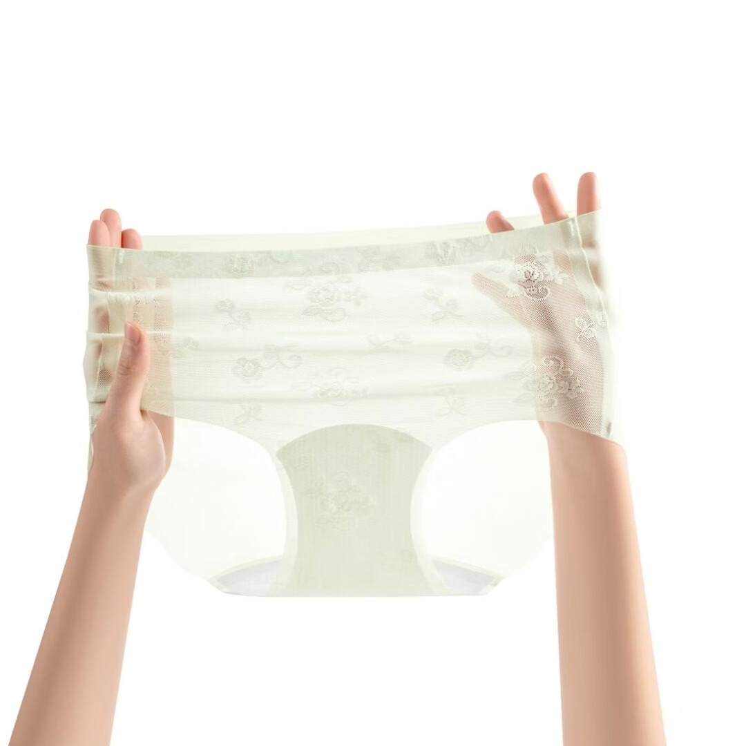 2026新款内裤女士夏季抗菌裆透气无痕中腰提臀三角短裤头 [黄色+黄色+浅咖色+粉色+绿色] 5条 2XL 建议120-140斤