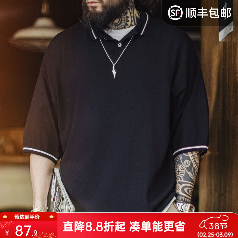 ���ǹ�װ��ʽ������ʿpolo������ײɫ��Ǯ�緭���ɫT���п��ɶ����� ���׺ڡ��¿�/Ʀ˧/��װ���ݸ߼��С� S 87.9Ԫ