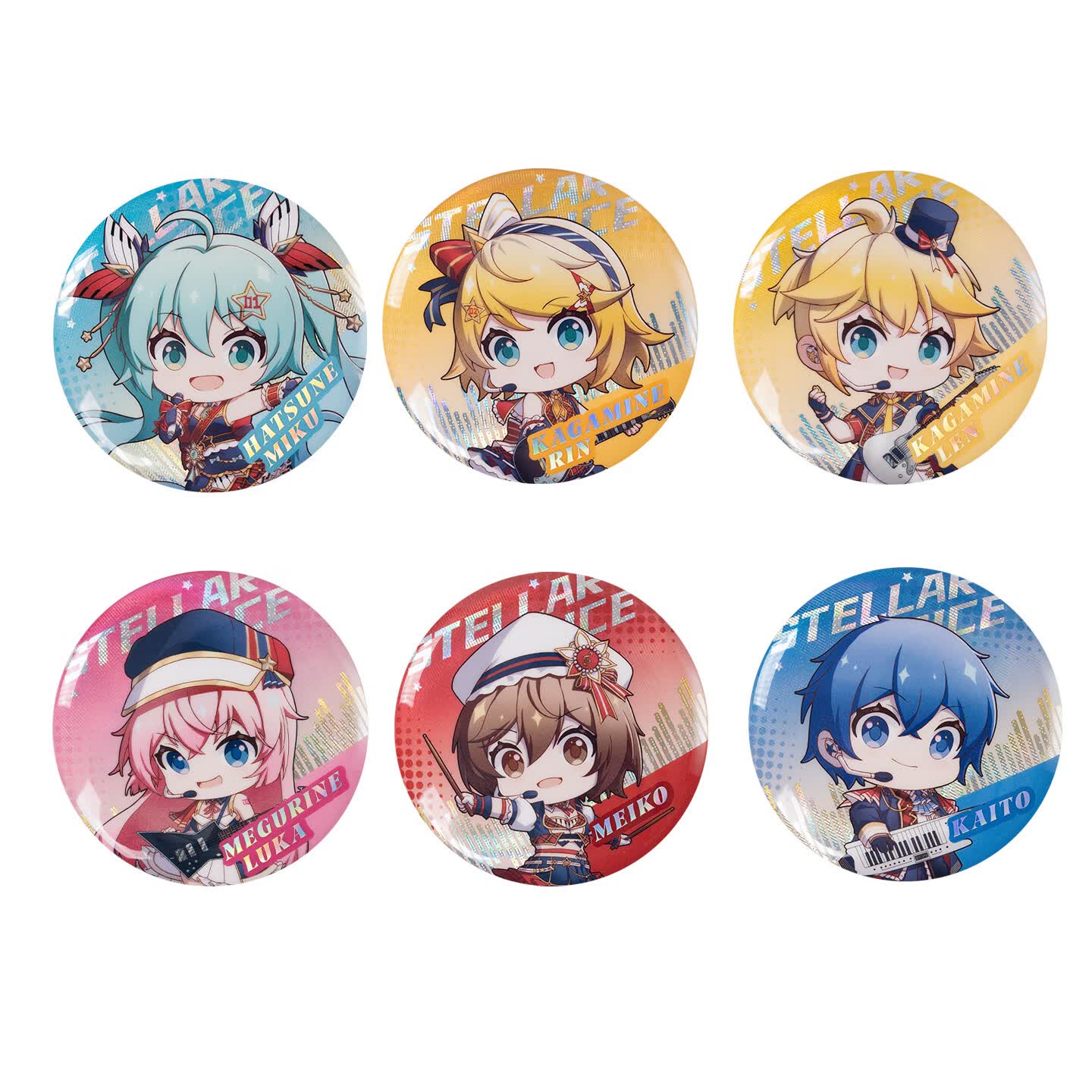 moeyu初音未来星耀之声Q版马口铁徽章二次元官方正版吧唧盲盒周边 初音未来-星耀之声系列-Q版马口铁徽章盲盒 随机单抽【拍6个发整盒】