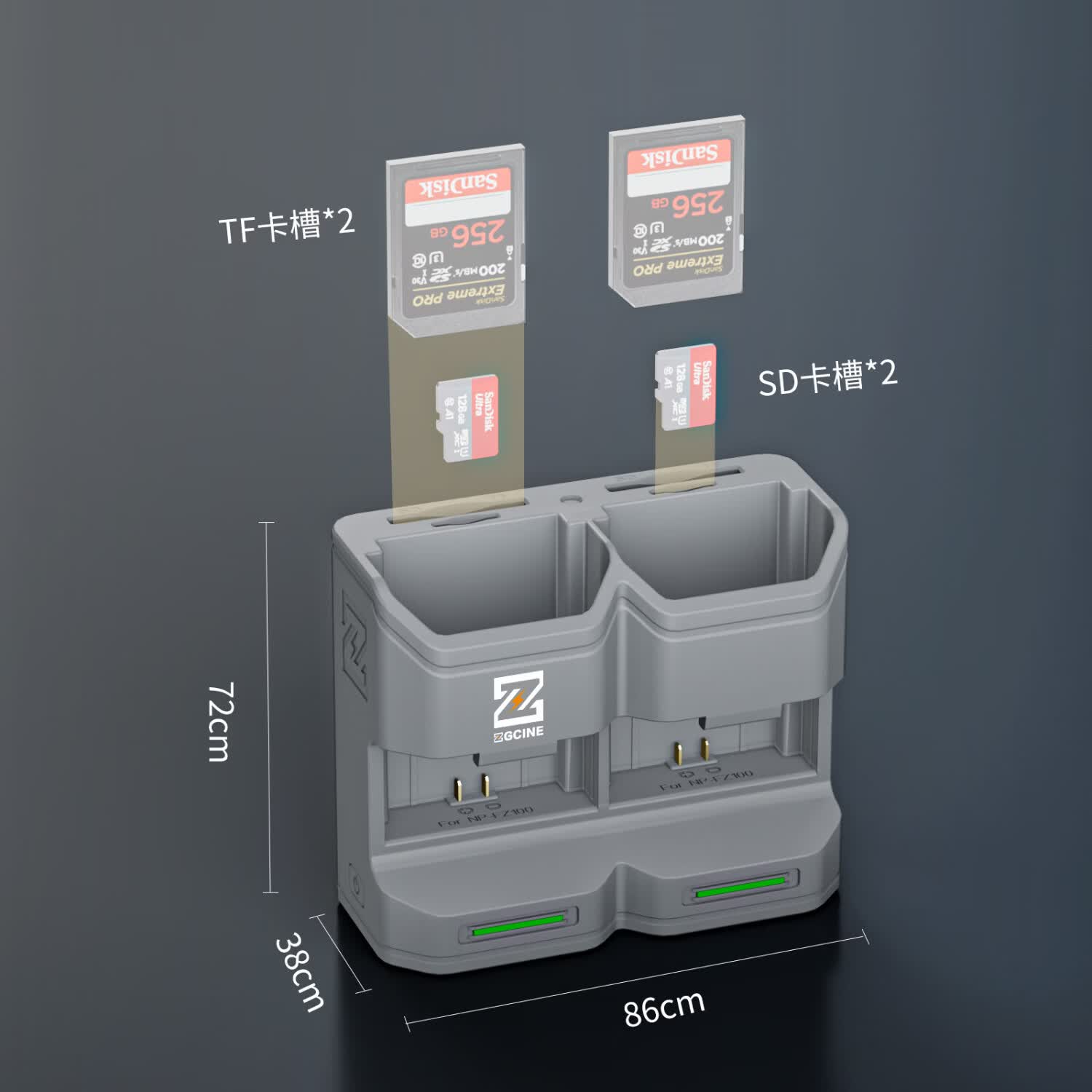 ZGCINE影小能【国家3C认证】NP-FZ100相机电池适用索尼a7m4A7c2a7m3 A7R3 A7R4 7RM3A7S3a6600FX30充电器 【一电双充】2600mAh一块电池丨收纳便携双充