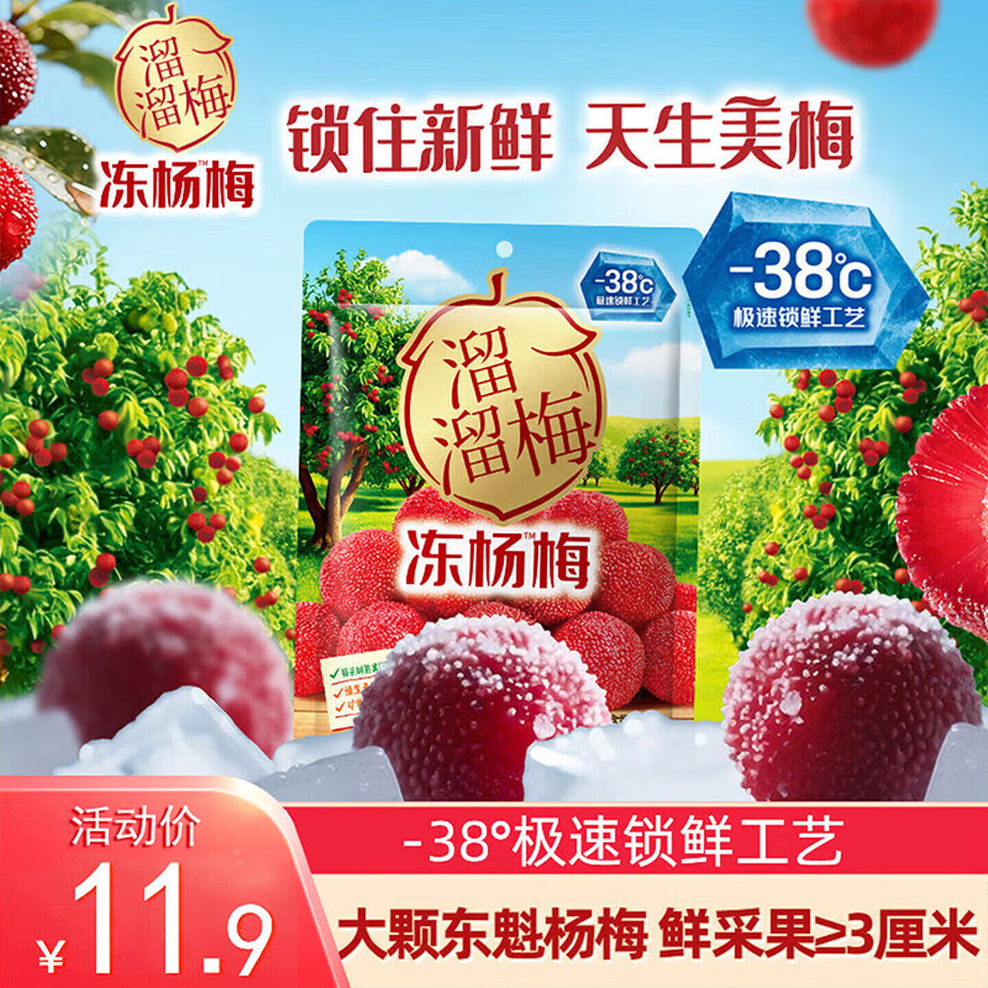 溜溜梅冻杨梅  原果原味 儿童解馋办公室健康休闲零食120g/袋