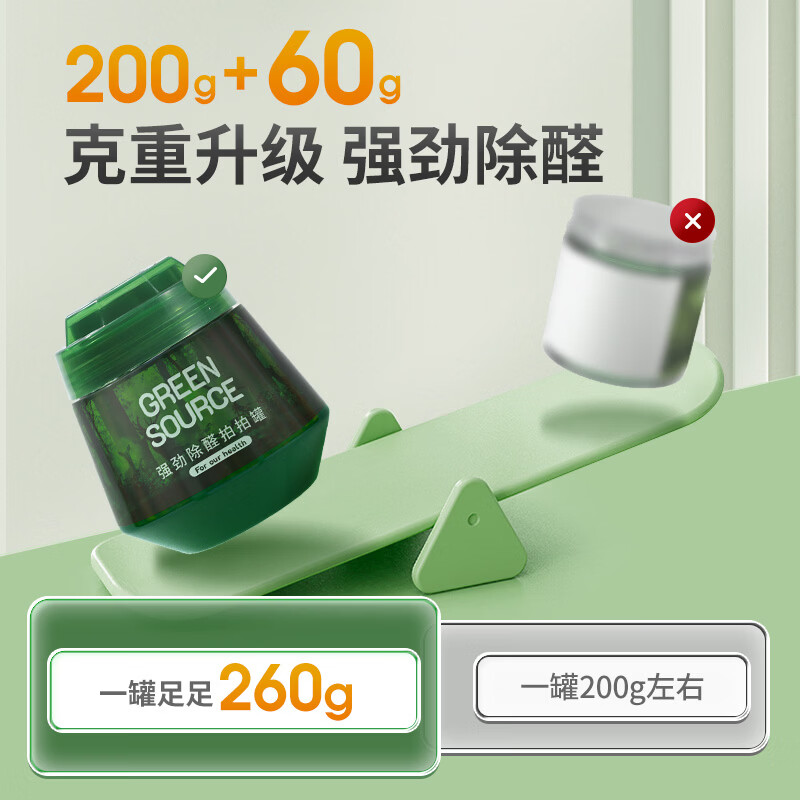 绿之源去除甲醛果冻凝胶除醛魔盒 新房车除醛 二代小绿罐11罐