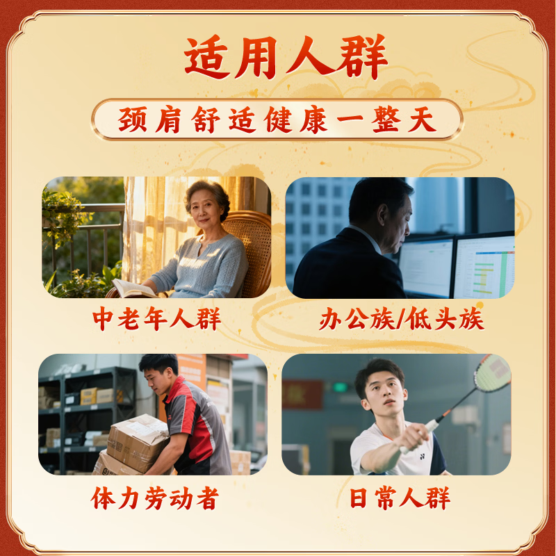 古徵李氏非遗/中医药保护项目】颈椎肩周腰椎劳损压迫神经肌肉酸痛膏药贴 家庭装 20 贴 超值优惠装