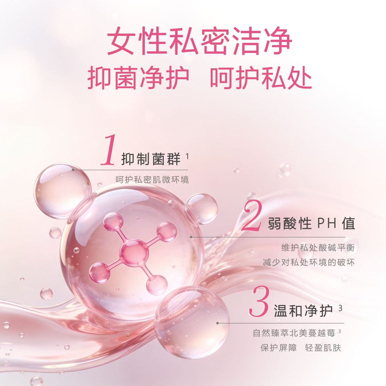 ABC蔓越莓私处洗液男士私密清洁液女性私护抑菌洗液 220ml【日常清洁|蔓越莓精粹】