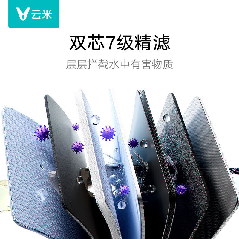 云米(VIOMI)鲜活泉2Y1200G厨下净水器8年反渗透RO膜0阻垢剂低钠富含偏硅酸母婴直饮家用大通量净饮机MR10102-A Super2Y单水机