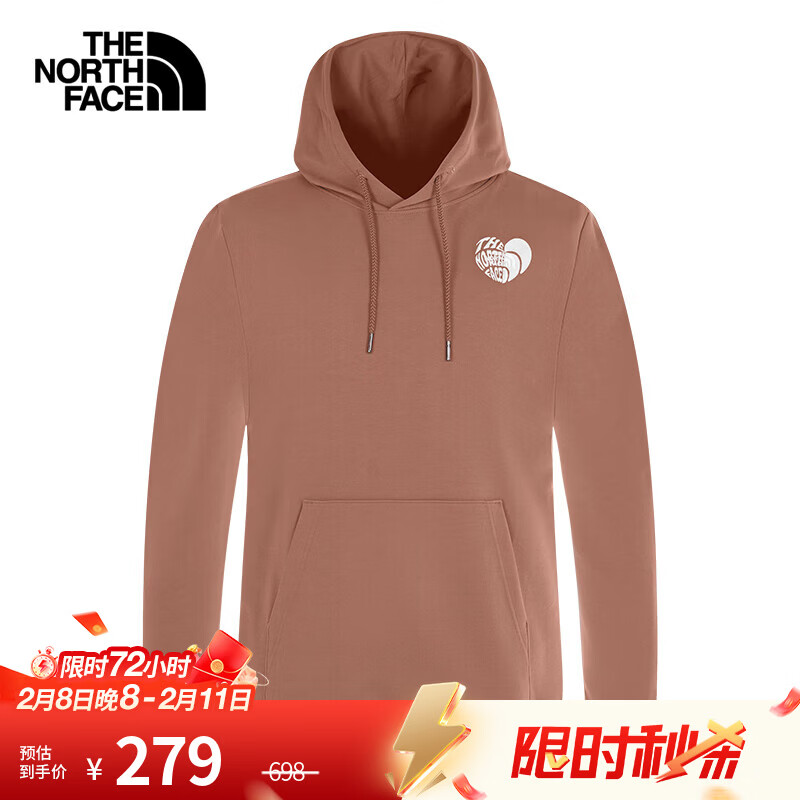 北面（The North Face）情侣款针织卫衣户外运动连帽休闲透气25春夏新品|8D7S 6IH/奶咖棕 XL /180