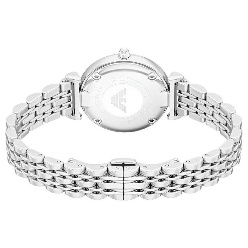 EMPORIO ARMANI 阿玛尼满天星手表女生日七夕情人节礼物送女友镶钻石英表女名表 【明星同款】白月光 AR11768