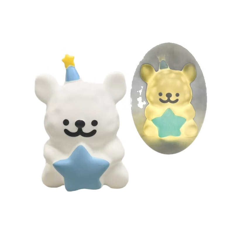 星途（EXEED）线条小狗夜灯卧室拍拍灯儿童闺蜜女生情侣六一儿童节生日礼物批发 小狗夜灯【蓝色】