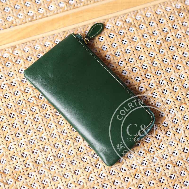 Colrtn Kwecr  男士手包真皮长皮夹钱包手机包头层牛皮时尚多功能手拿包奢侈品 黑色17.5*9.5*0.8