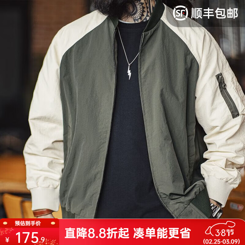 ���ǹ�װ ��ʽ����ײɫMA1����Ա�п����＾���ƴɫ������������� ����ײ�� XL 175.9Ԫ