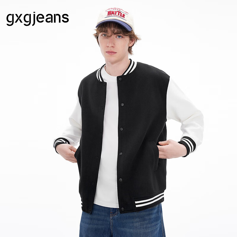 gxgjeans��װ ײɫƴ����ʽ���п��ɰ�����п�������ʿ 26����Ʒ ��ɫ L (175) 149Ԫ