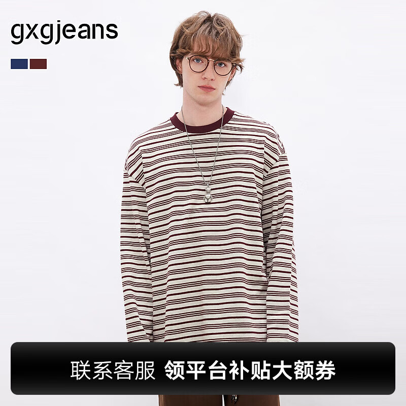 gxgjeans��װ ��ɫ������ƿ�������Բ�쳤��T����ʿ 26����Ʒ ����� L (175) 109Ԫ