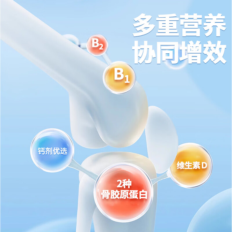 九芝堂鲨鱼软骨素钙片中老年人补钙钙片中老年人腿抽筋腰腿疼骨质疏松 1瓶【关节养护】 120片*1瓶