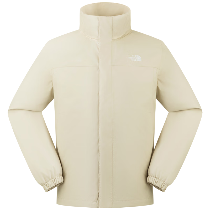 The North Face北面硬殼沖鋒衣男防水戶外春夏新品 礫石沙/3X4 2XL