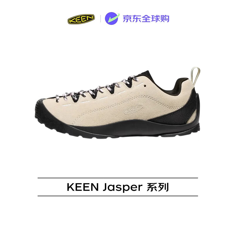 KEENJasper新款山系户外露营徒步薄底防滑休闲鞋女款1030557熊猫色39