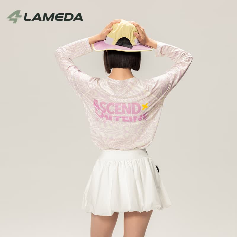 兰帕达2026【啡常】男女通用款长袖T恤情侣款自行车骑行服休闲上衣 暖沙 XL 男女同款