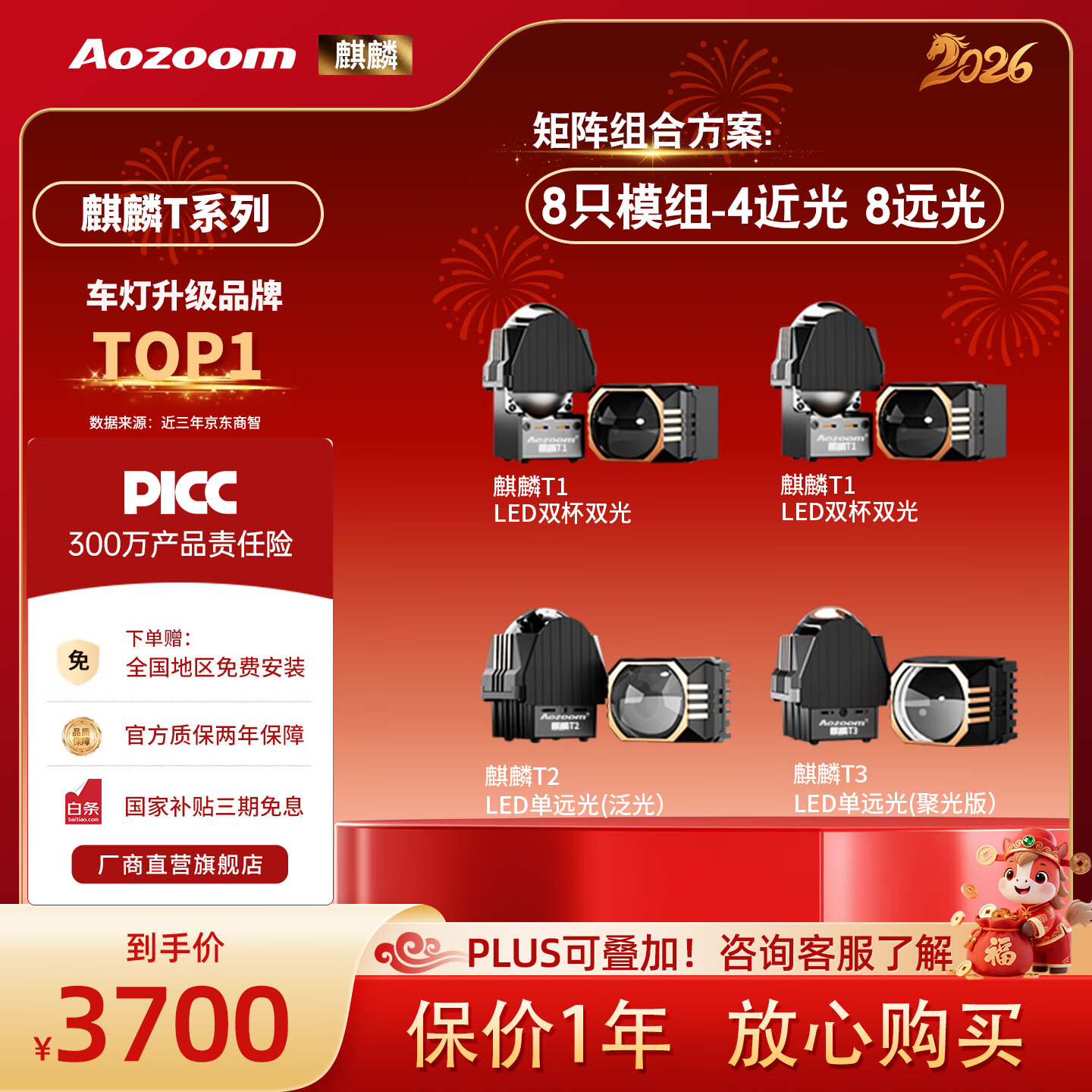 Aozoom����ķ�¿�����Tϵ��1.5�����ģ��led��������Զ��һ��͸����װ ����Tϵ�У��Ķ�ģ��-4��8Զ��-ȫ����Ѱ�װ 3400Ԫ