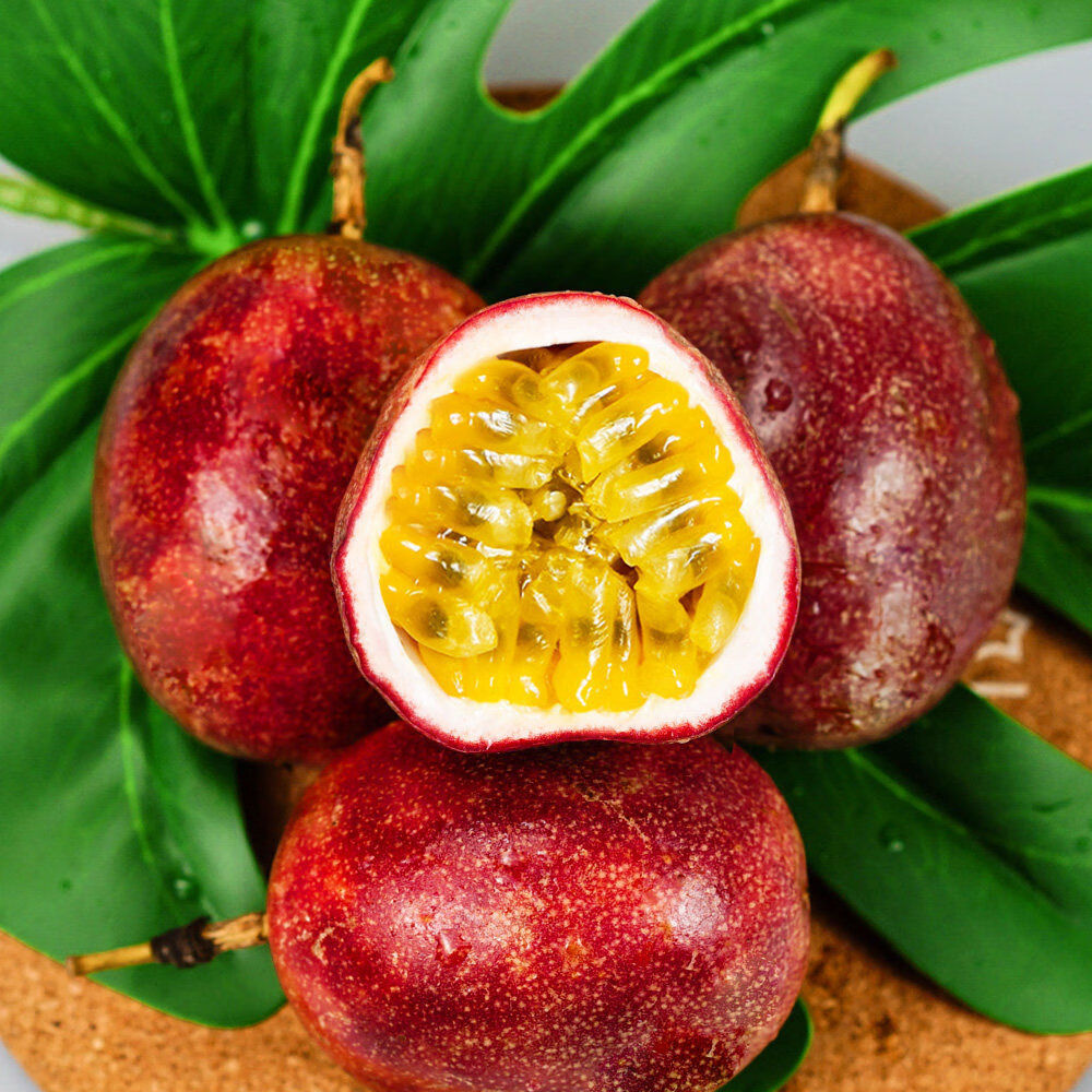 纯香果广百香果5斤鲜果当季孕妇水果皮果酱原浆柠檬汁整箱9 1斤 邮中果6070g试吃尝鲜，酸甜多汁