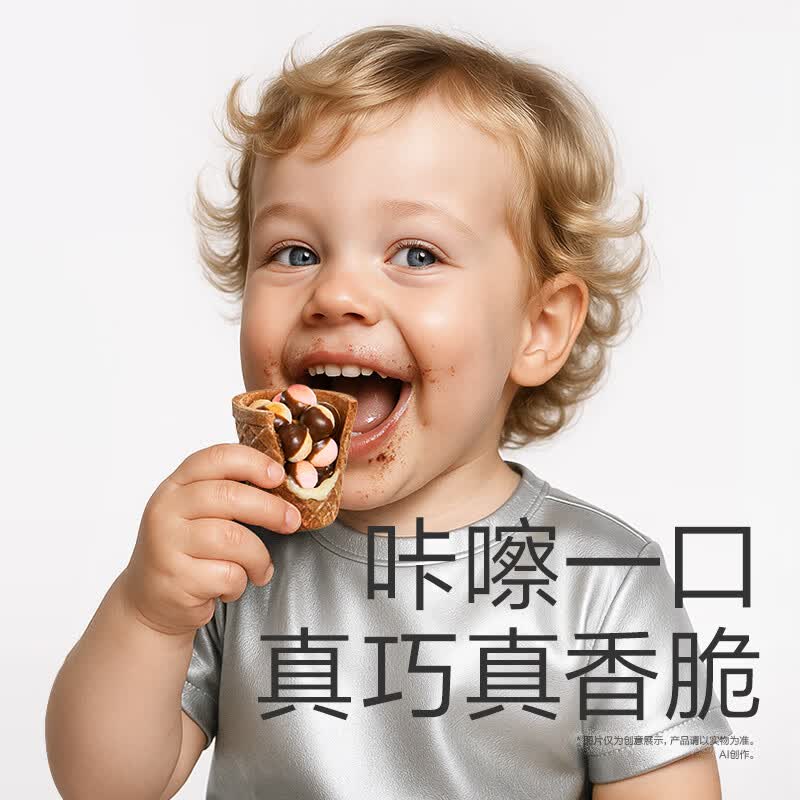 光合星球babycare光合星球杯儿童零食小馒头不加白砂糖香脆不脏手 巧克力味 100g*1罐