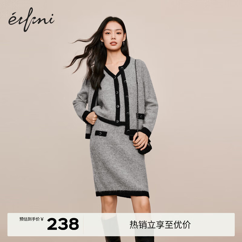 ��ܽ�� ײɫС�������ë��֯����ȹ ��ɫ M 160/85CM 141.5Ԫ