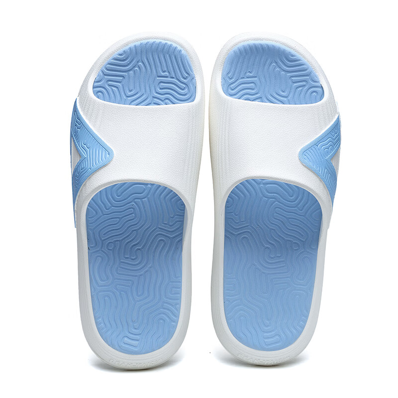 匹克(PEAK)态极漫游拖鞋男夏季凉鞋一字拖户外踩屎感沙滩凉拖鞋情侣款女拖鞋 乳白/蓝 44