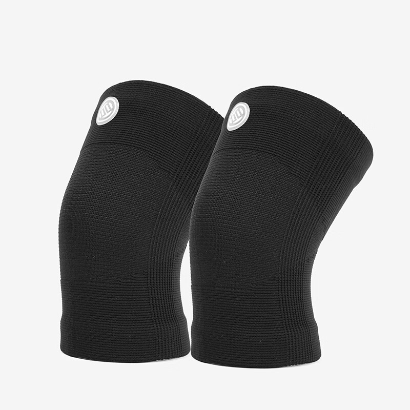吕小军（LUXIAOJUN）KS21护膝深蹲硬拉力量举举重针织弹力训练 KS21护膝 魅力黑（1对） M