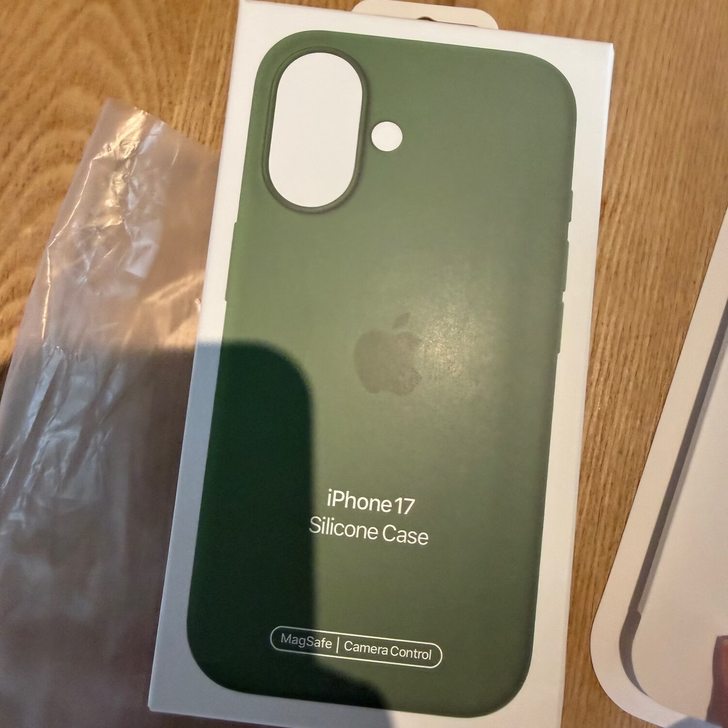 iPhone 17液态硅胶保护壳 磁吸动画按键款(现货速发) 浅苔绿色 17