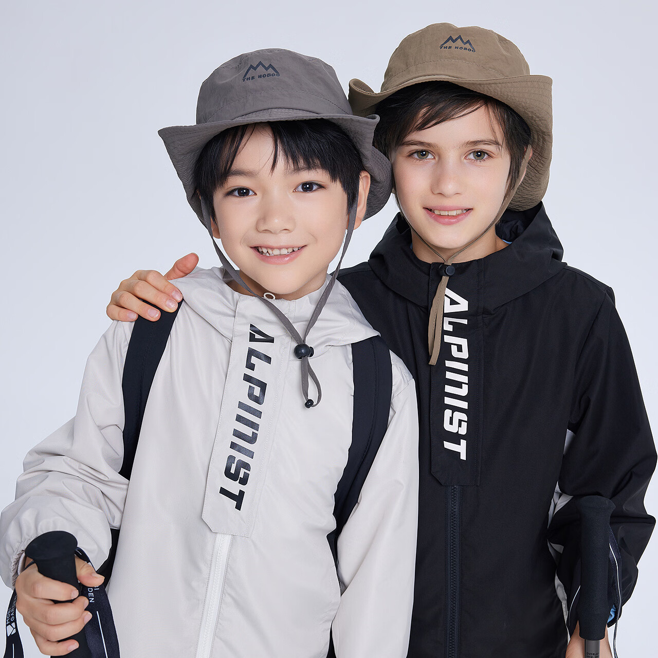 莫莫（Moomoo）美特斯邦威童装moomoo男童外套春新款感帅气拼接连帽潮流上衣 影黑色 130 /64