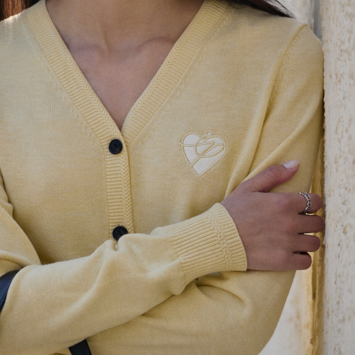 太平鸟秋冬毛针织衫集合链接新款打底无缝套衫女士开衫 针织线开衫黄色 S