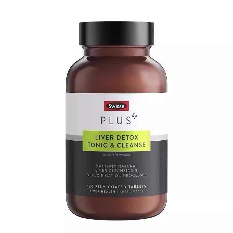 Swisse ; Swisse斯维诗 PLUS护肝净肝片 70倍浓缩奶蓟草 含姜黄洋蓟甘草120片/瓶  【高端升级款】净肝片 120粒*1瓶