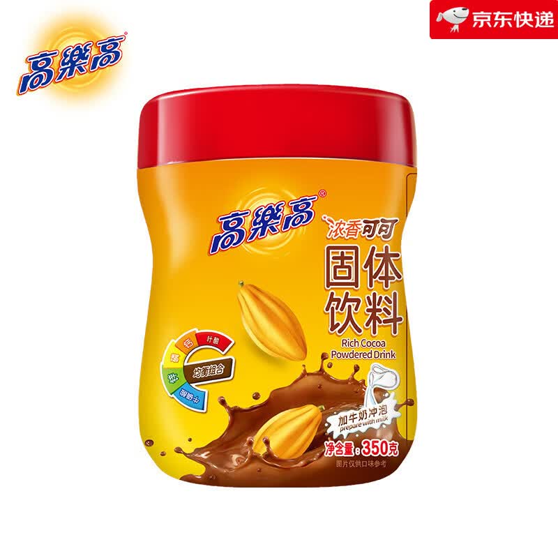 高乐高可可粉固体饮料早餐冲饮烘焙罐装 可可粉350g