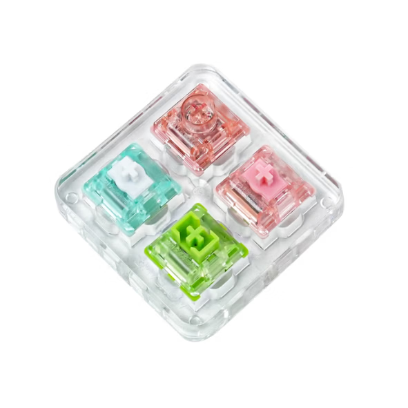 佳达隆gateron 磁玉pro三代新款磁玉Ultra封底结构电磁触发可调节键程HIFI麻将音机械键盘开关收藏试轴板 磁轴4颗+试轴器 A